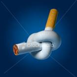 Bad Habit,Addiction,Tied Knot,Anti Smoking Campaign,No Smoking Sign,Healthy Lifestyle,Healthcare And Medicine,Cigarette,stop smoking,Smoking Issues,quit,Tobacco Product,Blue,blue background,Square Shape,Square