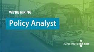 TCC is hiring a Policy Analyst! - Transportation Choices Coalition